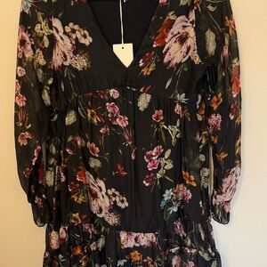 Floral Long Sleeve Dress